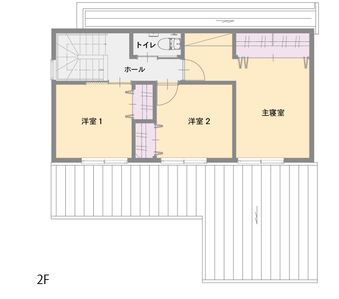 築港新町モデルハウス平面図2F